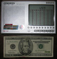 The Degen DE 1103 Shortwave Radio and Single Sideband Receiver also known as the Kaito KA-1103